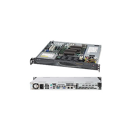 Supermicro SuperServer 6016T-MR Intel® 5500 Socket B (LGA 1366) Rack (1U) Nero (SYS-6016T-MR)