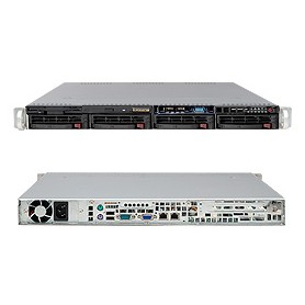 Supermicro SuperServer 6016T-MT Intel® 5500 Socket B (LGA 1366) Rack (1U) Nero (SYS-6016T-MT)