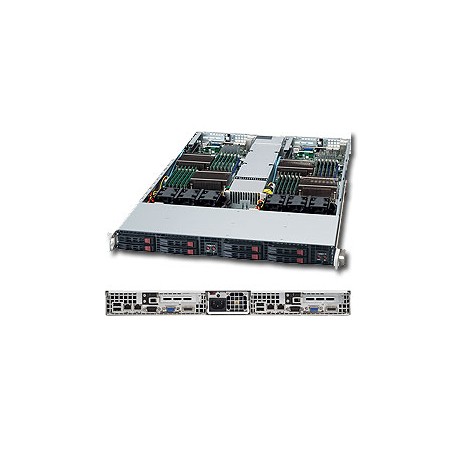 Supermicro SuperServer 1026TT-IBXF Intel® 5500 Socket B (LGA 1366) Rack (1U) Nero (SYS-1026TT-iBXF)