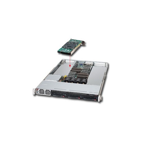Supermicro SYS-6016T-GIBXF sistema barebone per server Intel® 5520 Socket B (LGA 1366) Rack (1U) Nero (SYS-6016T-GiBXF)