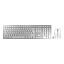 CHERRY DW 9100 SLIM tastiera RF senza fili + Bluetooth QWERTZ Tedesco Argento (JD-9100DE-1)