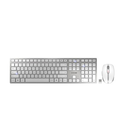 CHERRY DW 9100 SLIM tastiera RF senza fili + Bluetooth QWERTY Inglese US Argento (JD-9100EU-1)