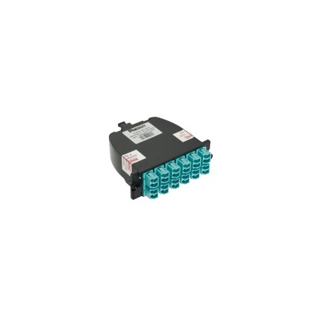 Panduit FC2ZO-24-10U adattatore di fibra ottica LC/MPO 1 pz Colore acqua, Nero
