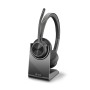 POLY Voyager 4320 UC Auricolare Wireless A Padiglione Ufficio USB tipo A Bluetooth Base di ricarica Nero (218476-01)