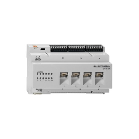 Rutenbeck 23510504 switch di rete Non gestito Gigabit Ethernet (10/100/1000) Supporto Power over Ethernet (PoE) Grigi (23510504)