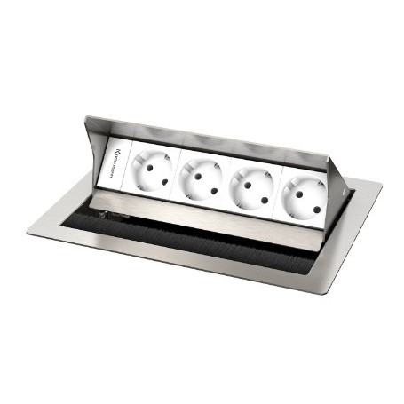 Kindermann 7492000054 cassetta di scarico Tipo F Acciaio inox, Bianco