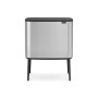 Brabantia 316227 bidone per la spazzatura 34 L Rettangolare Plastica, Acciaio Acciaio inox (31 62 27)