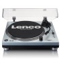 Lenco L-3809ME piatto audio Giradischi a trasmissione diretta Blu, Metallico Manuale (L-3809SV)