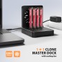 Axagon ADSA-M2C44 docking station per unità di archiviazione Nero