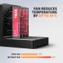Axagon ADSA-M2C44 docking station per unità di archiviazione Nero