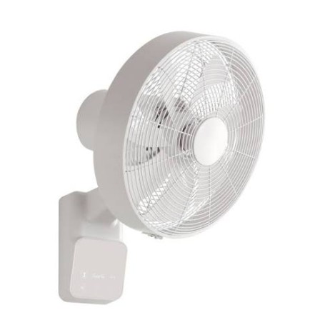 CasaFan AIROS ECO DESIGN WALL WE Wandventilator 45 W (Ø x H) 404 cm x 540 mm Weiß mit Fernbedienung, Timer (74016)