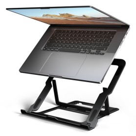 Axagon STND-LAB Laptop-Ständer, höhenverstellbar, faltbar, Aluminium Supporto per laptop e tablet Nero 43,9 cm (17.3")