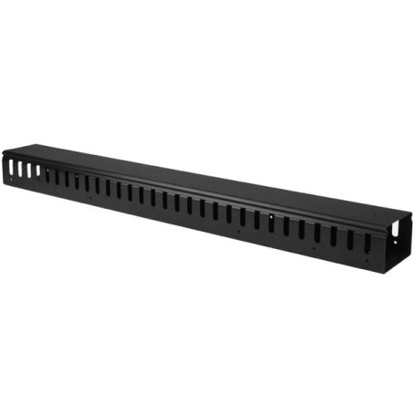 StarTech.com Pannello Gestione Cavi Orizzontale per Armadi Rack 20U - Sistema gestione Passacavi con ganci (CMVER20UF)