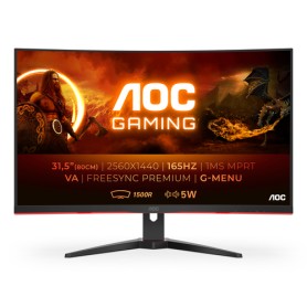 AOC G2 CQ32G2SE/BK Monitor PC 80 cm (31.5") 2560 x 1440 Pixel 2K Ultra HD LED Nero, Rosso