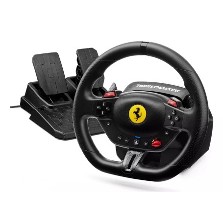 Thrustmaster T98-P Ferrari 296 GTB Nero USB Sterzo + Pedali Analogico/Digitale PC, PlayStation 4, PlayStation 5