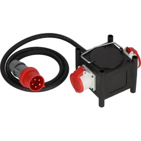 Brennenstuhl 1153680200 prolunghe e multiple 2 m 2 presa(e) AC Esterno Nero, Rosso, Bianco