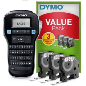DYMO LabelManager 160 kit di etichettatrice portatile | Stampante per etichette palmare | con 3 bobine di nastro per etichette D