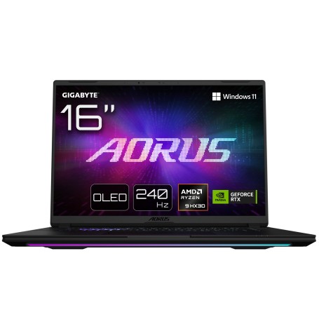 GIGABYTE AORUS MASTER 16 6YJM5DEE65SP laptop AMD Ryzen™ 9 9955HX3D Computer portatile 40,6 cm (16") WQXGA 32 GB DDR5-SDRAM 2 T