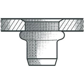 GESIPA Blindnietmutter Nietschaft dxl 6x12,0mm M4 STA Kleinkopf 500 St. GESIPA (6420613)
