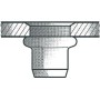 GESIPA Blindnietmutter Nietschaft dxl 6x12,0mm M4 STA Kleinkopf 500 St. GESIPA (6420613)