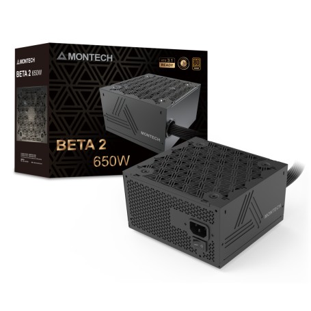 Montech BETA 2 alimentatore per computer 650 W 20+4 pin ATX ATX Nero (BETA 2 650W)