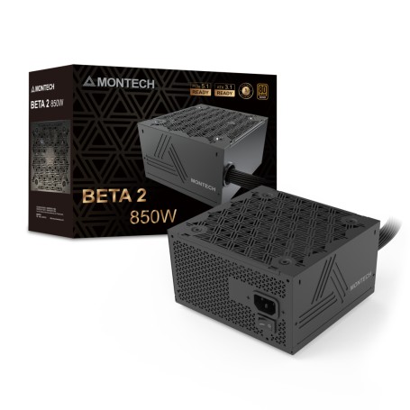 Montech BETA 2 alimentatore per computer 850 W 20+4 pin ATX ATX Nero (BETA 2 850W)