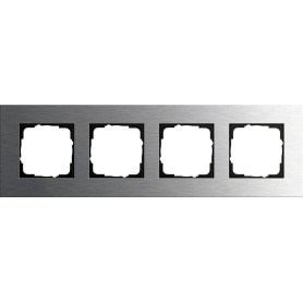 GIRA 0214219 Placca copripresa e copri interruttori Acciaio inox