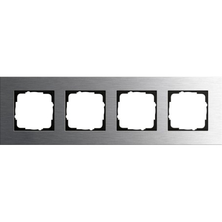 GIRA 0214219 Placca copripresa e copri interruttori Acciaio inox