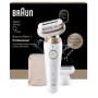 Braun Silk·épil 9 Flex 9-030 3D 40 pinzette Bianco, Oro