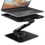 Axagon STND-LRB Laptop-Ständer, 360° drehbar, Doppelgelenk, verlängerbar Supporto per laptop e tablet Nero 43,9 cm (17.3")