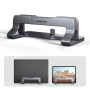 Axagon STND-VG Vertikaler Laptop-Ständer, einstellbare Breite, Aluminium Supporto per laptop e tablet Grigio 43,9 cm (17.3")