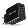 Axagon ACU-QS24 Caricabatterie per dispositivi mobili Smartphone Nero AC Ricarica rapida Interno