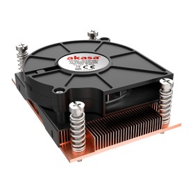 Akasa AK-CC1109BP01 sistema di raffreddamento per computer Processore Raffreddatore d'aria 7,7 cm Nero, Rame 1 pz