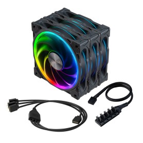 Akasa SOHO AR12 Case per computer Ventilatore 12 cm Nero 3 pz (AK-FN108-KT03)