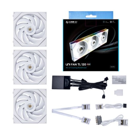 Lian Li UNI FAN TL Case per computer Ventilatore 12 cm Bianco (12TL3W)