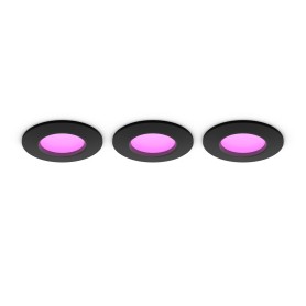 Philips Hue White and Color ambiance Luce da incasso sottile da 90 mm in confezione da 3 (8721103109293)
