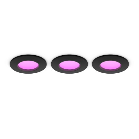 Philips Hue White and Color ambiance Luce da incasso sottile da 90 mm in confezione da 3 (8721103109293)