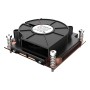 Akasa AK-CC7406BP01 sistema di raffreddamento per computer Processore Raffreddatore d'aria 7,5 cm Nero, Blu 1 pz