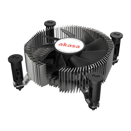 Akasa Intel LGA1700 Processore Raffreddatore ibrido Alluminio, Nero 1 pz (AK-CC6602HP01)