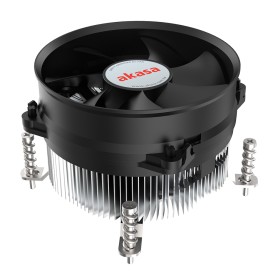 Akasa Intel LGA1700 Processore Raffreddatore ibrido 9,5 cm Alluminio, Nero 1 pz (AK-CC6607EP01)