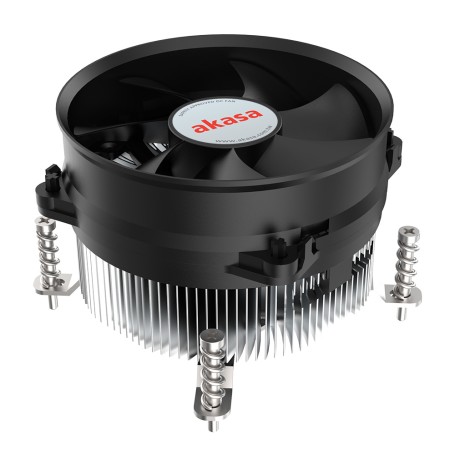 Akasa Intel LGA1700 Processore Raffreddatore ibrido 9,5 cm Alluminio, Nero 1 pz (AK-CC6607EP01)