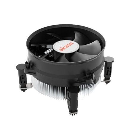 Akasa AK-CC6603EP01 sistema di raffreddamento per computer Processore Dissipatore di calore/Radiatore 9,5 cm Alluminio, Nero 1 p
