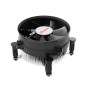 Akasa AK-CC6603EP01 sistema di raffreddamento per computer Processore Dissipatore di calore/Radiatore 9,5 cm Alluminio, Nero 1 p