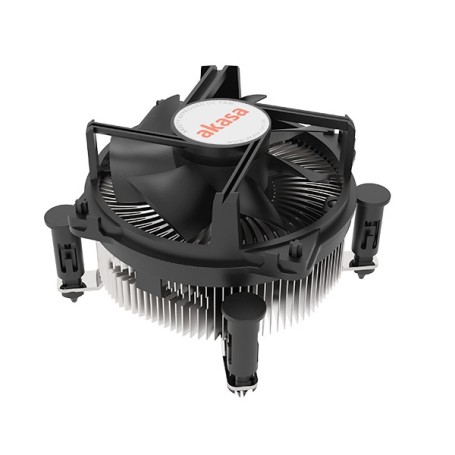 Akasa AK-CC6606BP01 sistema di raffreddamento per computer Processore Dissipatore di calore/Radiatore 9 cm Alluminio, Nero 1 pz