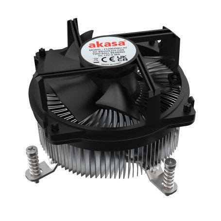 Akasa Intel LGA1700 Processore Raffreddatore ibrido 9 cm Alluminio, Nero 1 pz (AK-CC6608BP01)
