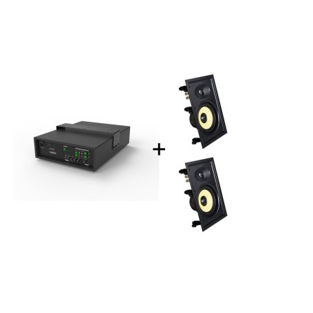 Vivolink Audiopack Subwoofer + 2 x premium in-wall speakers (Limited Bundle Pack Offer) Nero Cablato 110 W (AUDIOPACK-IW2)