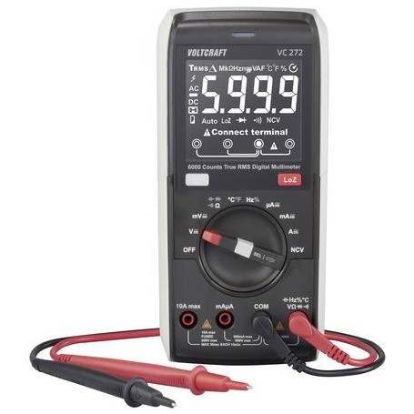 VOLTCRAFT VC272 Hand-Multimeter kalibriert (ISO) digital CAT III 600 V Anzeige (Counts): 6000 (VC-13829985)