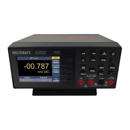 VOLTCRAFT VC-655 BT Tisch-Multimeter kalibriert (ISO) digital CAT I 1000 V, CAT II 600 V Anzeige (Counts): 55000 (VC-12608905)
