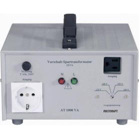 Voltcraft AT-1500 NV Vorschalt-Transformator, Spannungswandler, 115/125/230/240 V/AC / 230/240/115/1 (AT 1500VA)