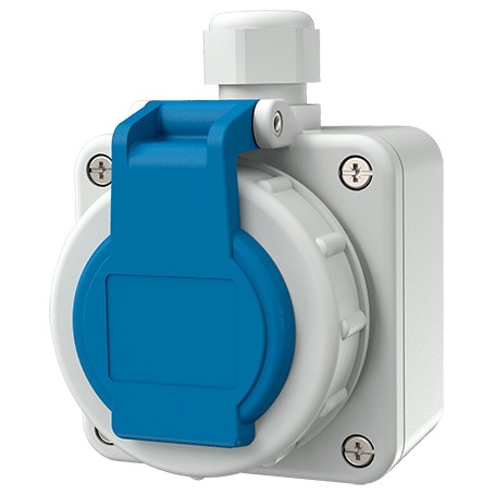 MENNEKES 10863 presa energia Tipo F Blu, Bianco